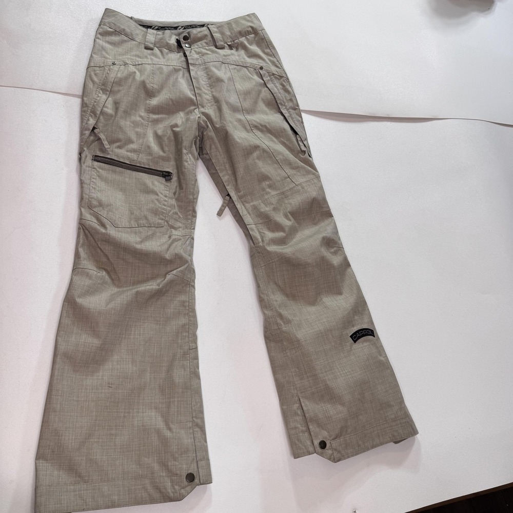 Ride Snow Pants Mens‎ Small Beige CAPP3L Lined Ski Snowboard Water Resistant